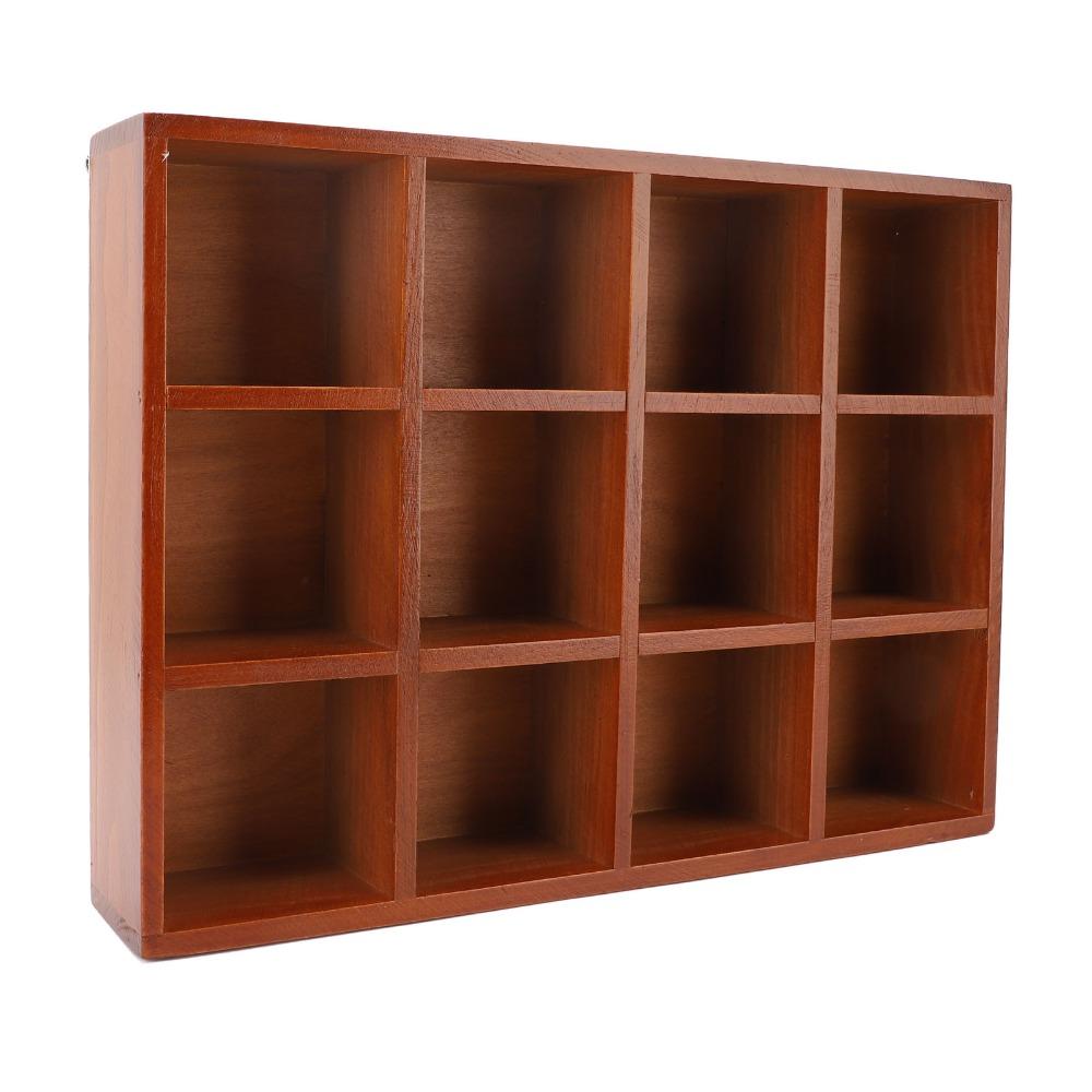 Dekorativer Holz-Schreibtisch-Organizer Massivholz Holzaufbewahrung Stiftehalter Büro