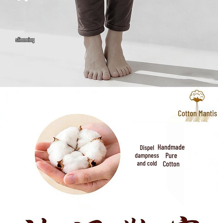 Winter Women's Hand-stitched Cotton Warm Pants - Thickened Old Cotton for Health and Comfort