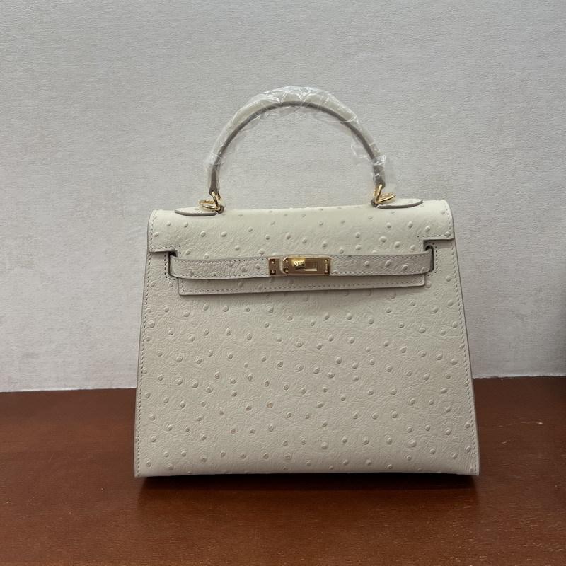 2026 Neue Leder-Damenhandtasche erste Schicht Straußenmuster Rindsleder erste und zweite Generation tragbar Einzel schulter schräg über tragbar Damenhandtasche