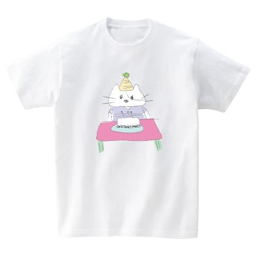 Peace Peace Birthday Cat T-Shirt Ash Gray/L