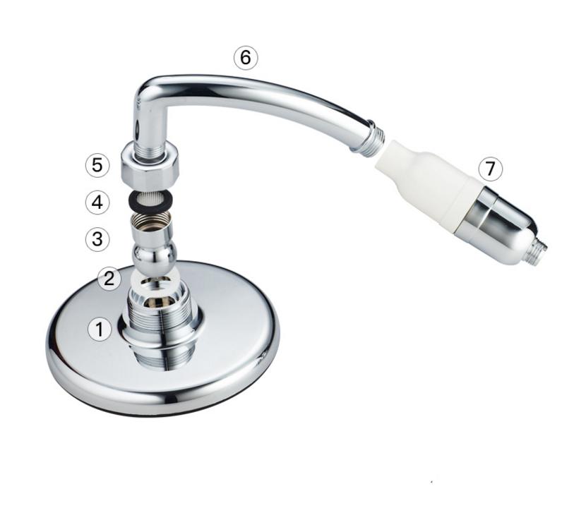 High Pressure Water Saving Ionic Filtration Chrome Rainfall Handheld Shower Head with 3-Year Warranty and Easy Installation