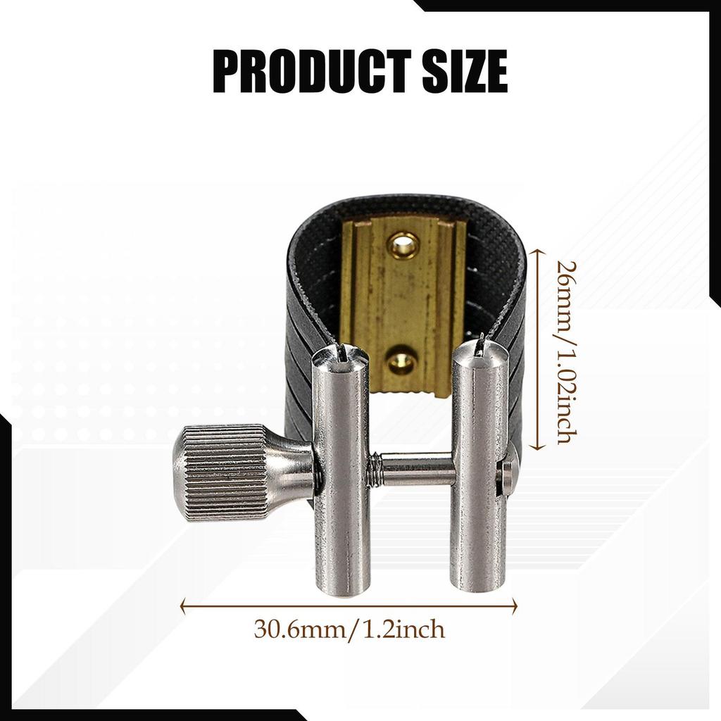 Sax Ligature Fastener,Portable,High Performance,Adjustment Sax Clamp Saxophone Fastener Clip Single Screw for Beginner Musicians