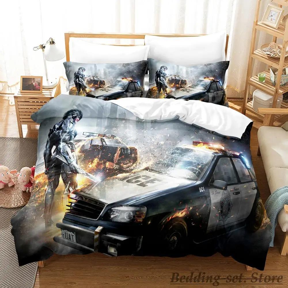 Game Metal Gear Rising Revengeance Bedding Set Single Twin Full Queen King Size Bed Set Adult Kid Bedroom Duvetcover Sets