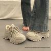 Hongkong-stil för kvinnor, tjocka sulor, "Dad"-sneakers - Hösten 2025 Trendiga Casual Sportskor