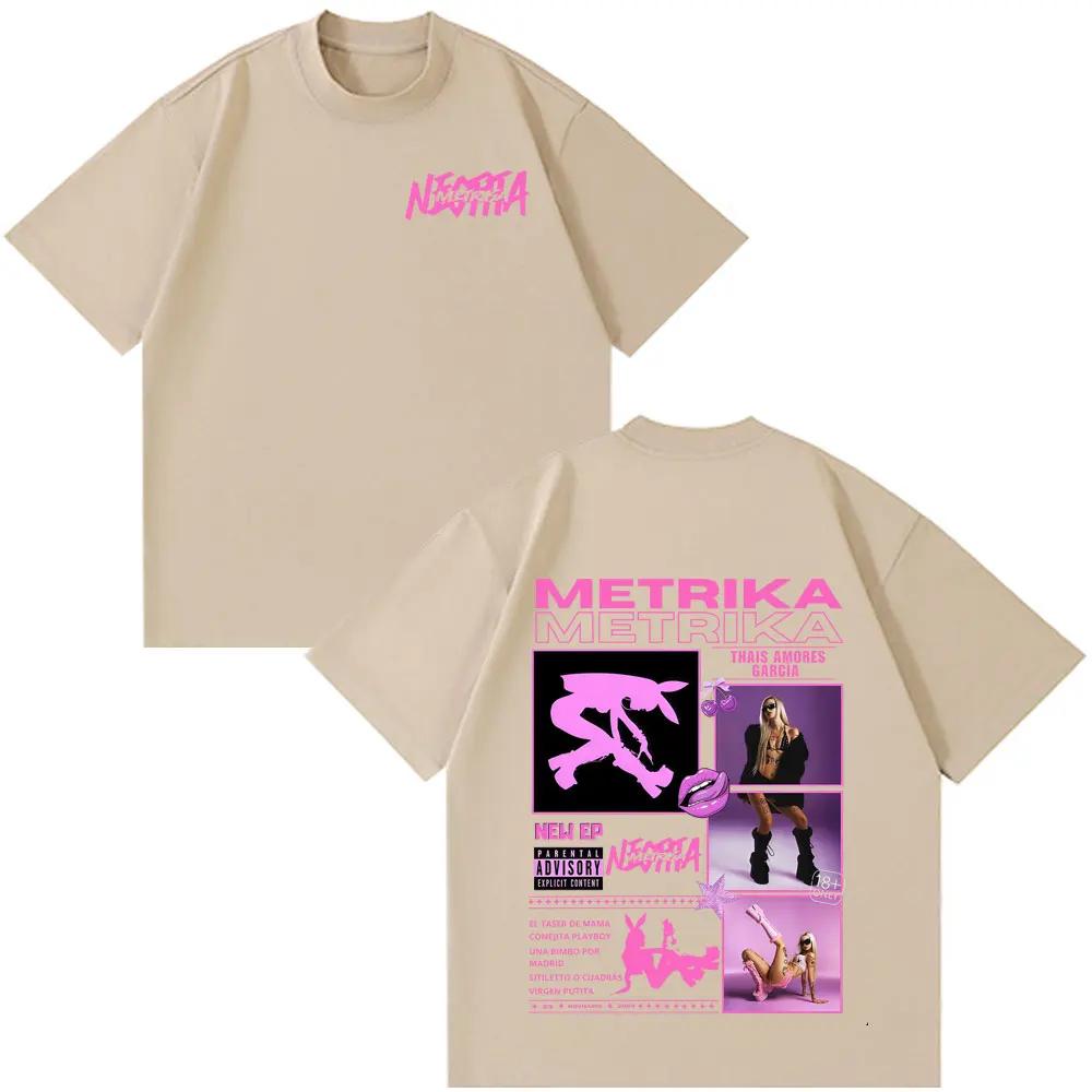

Singer Metrika Album Tour 2026 Tshirt Unisex Women Fashion Tshirt Shortsleeved Loose Cotton Casual Hiphop Tshirts Fan Gifts 4XL