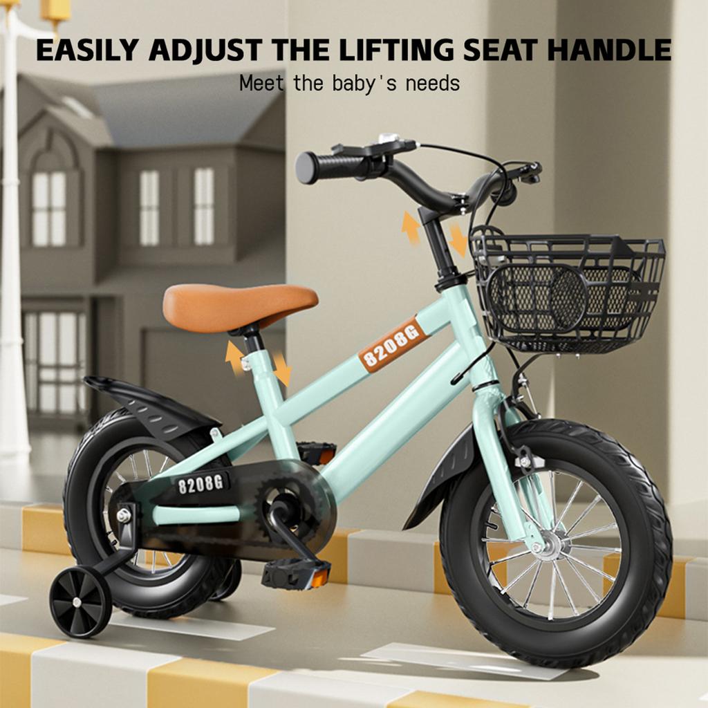 Kids for Girls Ages 3-7 Years with Training Wheels Basket Kids kids 14inch girls toddler bikes