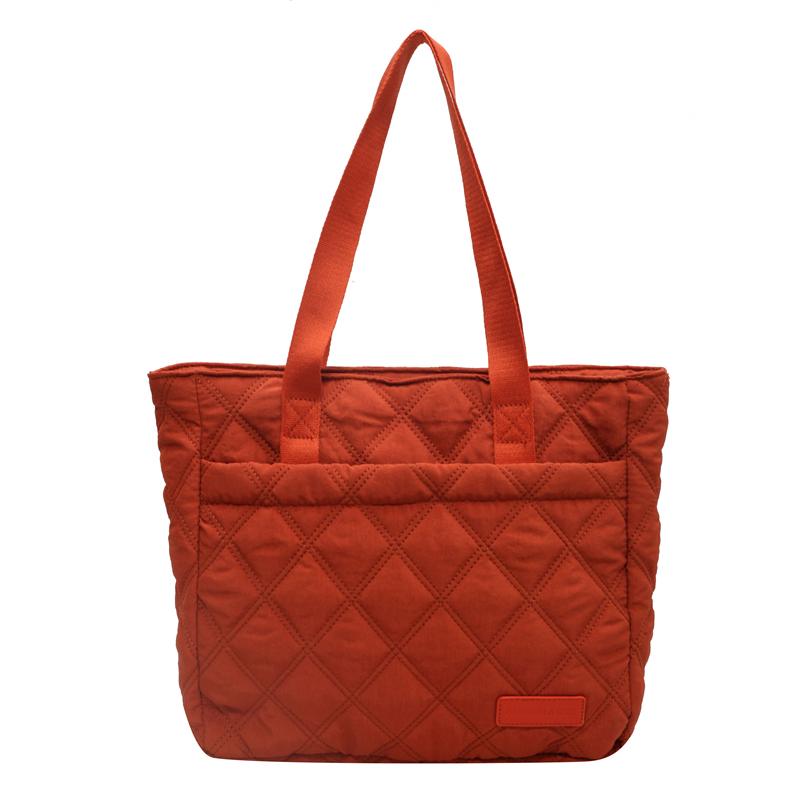 

Сумка жіноча ромбоподібна сумка великої місткості через плече помаранчевий