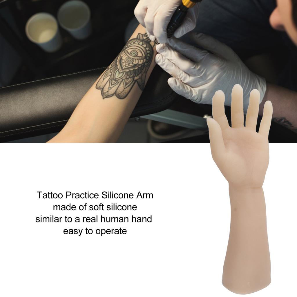 Tattoo Übungs Silikonarm Realistische Darstellung Weicher Simulations Tattoo Trainingsarm für Shop Stimulation Tattooing Arm