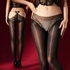 Fashion Rear Decorate Women'S Pantyhose High Elastic Oil Shiny Sheer Tights Sexy Stocking Panties 2 In 1 Woman Pantyhose