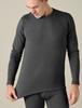 Warm Cold Weather Warm Long Sleeve Inner Shirt Dark Gray Thick 1 Piece Size (Lapasa) Innerwear, Underwear, Fleece-Lined, [2. (2) (Extra Shirt, Only),