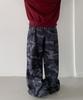 ROCKED GARAGE Unisex All-Season/Fleece-Lined Training Pintuck Balloon Two-Way Wide Pants_Military
