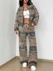 Camouflage Style Autumn And Winter New European And American Women'S Clothing Outdoor Fashion Suit Women