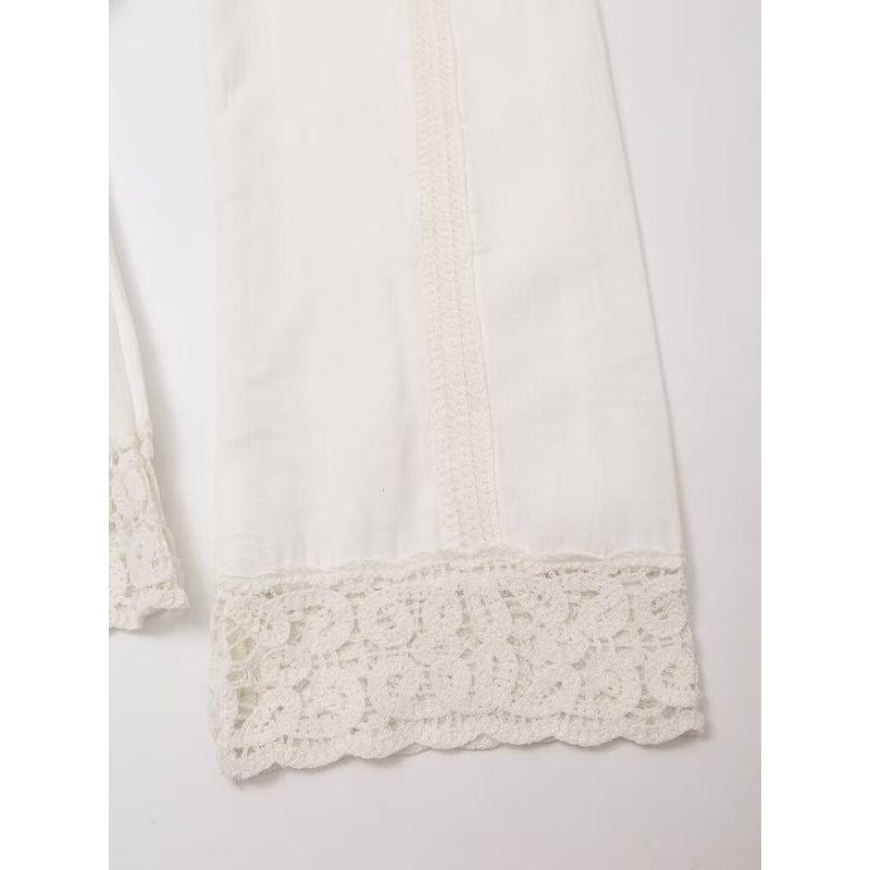 Kaslead New Arrival Women's Clothing Fashion Style Fashion Casual High Waist Hollow Out Stitching Pants 4786262