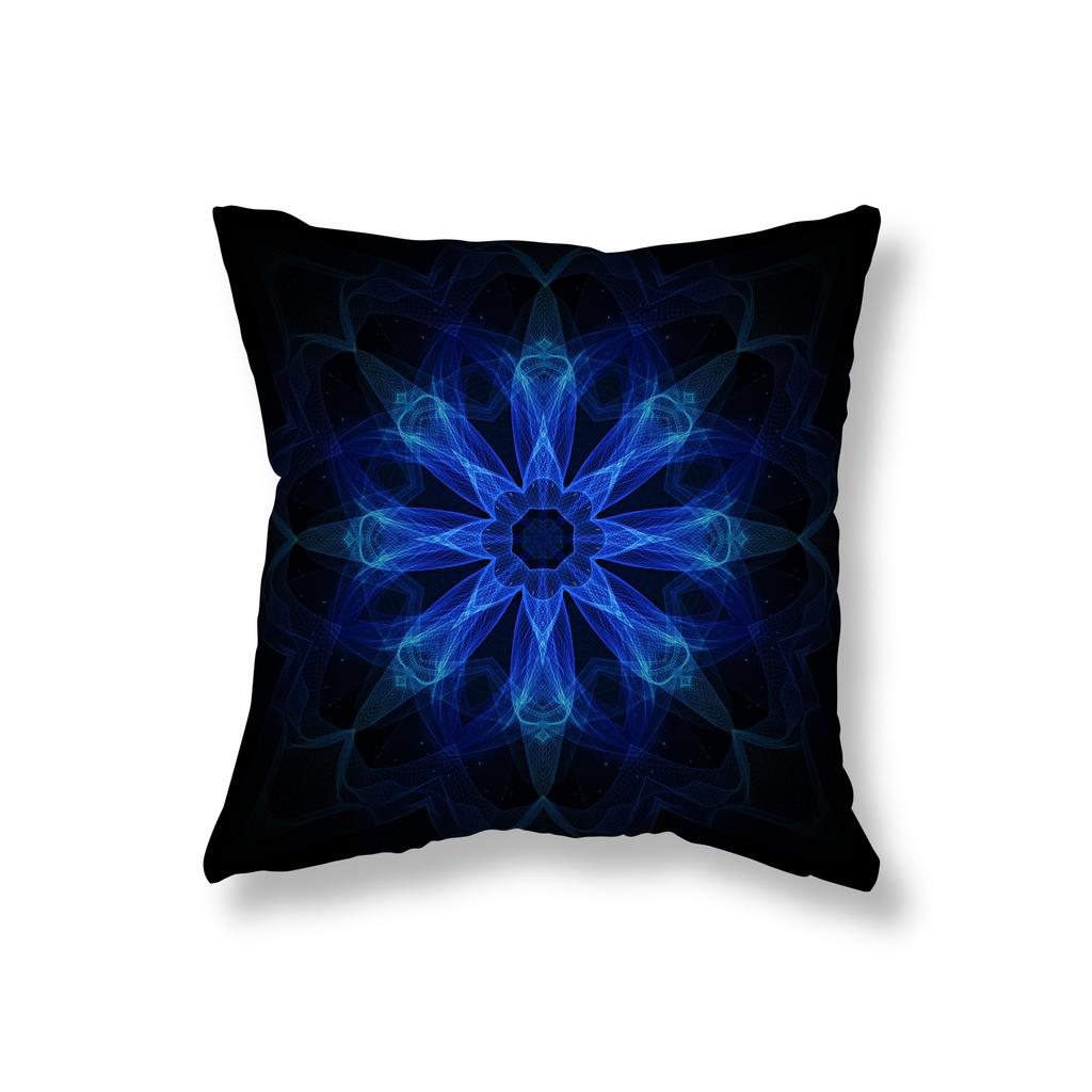 Psychedelic Mandala Print Throw Pillow Cover Sofa Decor Room Bedside Office Game Chair Cushion Cover Home Decor Pillow Cover