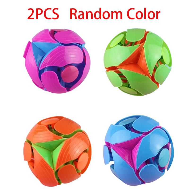 2pcs Hand Throwing Color Ball Toys, Children's Hand Throwing Stress Relief Accessories, Adult Gifts, Magic Color Ball Toys
