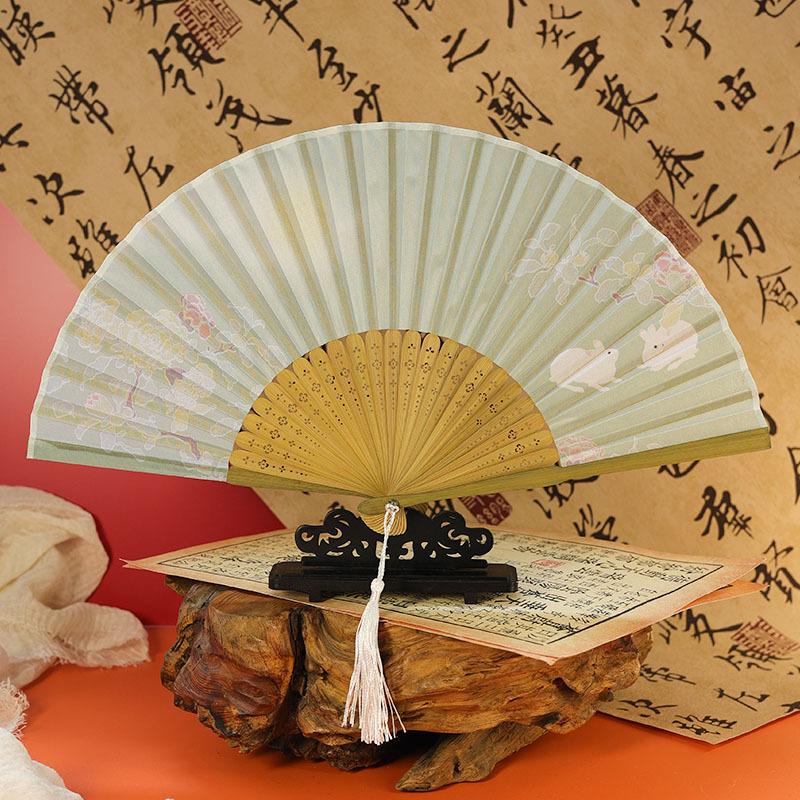 

Portable Bamboo Folding Fan Decorative Fans Photo Props Wedding Party Home Decor Crafts Gifts Female Dance Supplies