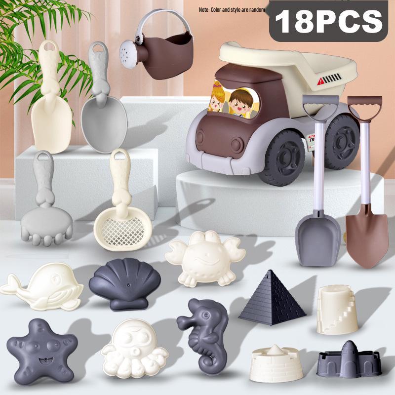 Children's Beach and Sand Play Set: Digging, Water Play, Shell Collecting, and Gardening Tools.