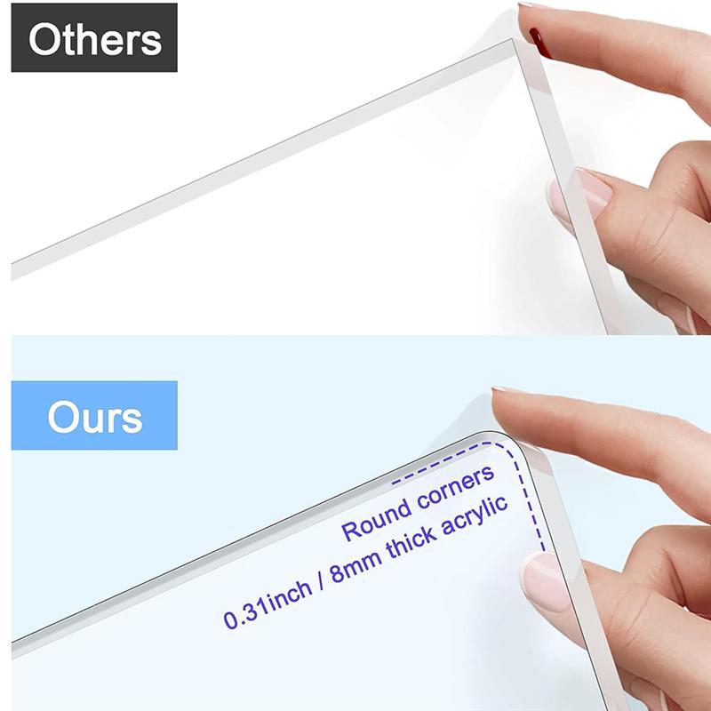 Guter durchsichtiger Acryl-Buchständer Lesehilfe für offene und geschlossene Bücher, Zeitschriften