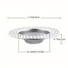 1pc Heavy-duty Cast Iron Mesh Filters – Ideal for Use in Showers, Bathtubs, Sinks, and for Collecting Hair.