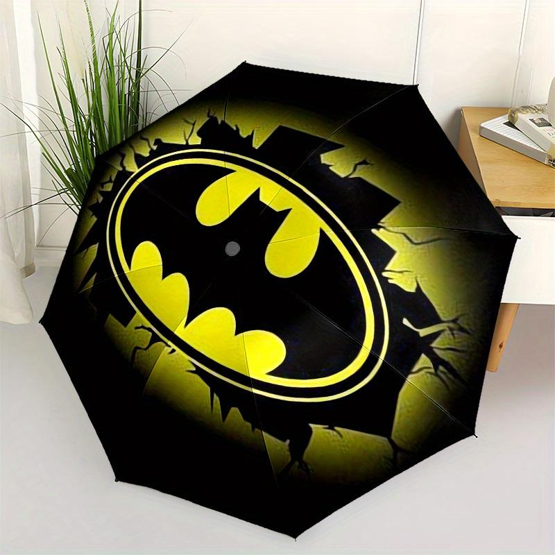 

1pc Batman Symbol Glow-in-the-Dark Sticker Umbrella with Plastic Handle,Suitable for All Seasons Home Travel Outdoor UmbrellaM1116