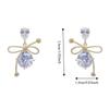 Drip Crystal Zircon Earrings Women Jewelry Bowknot Earrings Rhinestone Pendant Earrings  Date Night