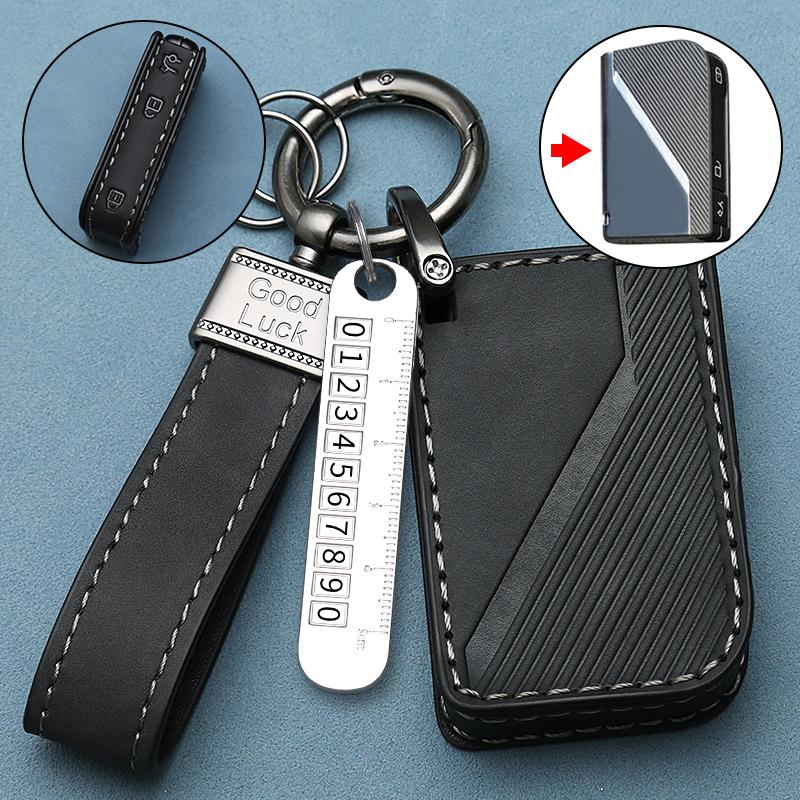 

Car Smart Remote Key Cover Case Protector Holder Shell For Lynk & Co 03Plus 03 02 Hatchback 01 05 06 Auto Accessories чёрный