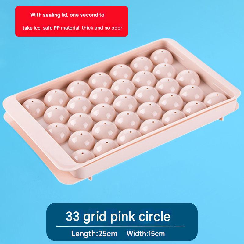 33 Grids Reusable Food Grade Silicone Ice Cube Tray Mold, Summer Kitchen Accessories for Camping, Easy Release, Durable