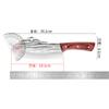Bone Kitchen Knife Forged Stainless Steel Cleaver Cut Butcher Meat Vegetables Slicing Knife Hammer Grain Red Colored Wood Handle