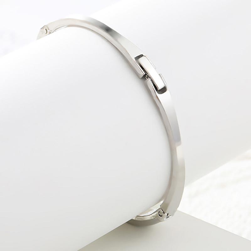 2025 New Luxury Jewelry Stainless Steel Bracelets & Bangles Female Heart Forever Love Charm Bracelet For Women Gifts