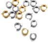 10pcs/lot Stainless Steel Gold Huggie Earring Hooks Ear Post Findings for Clips DIY  Jewelry Components Accessories