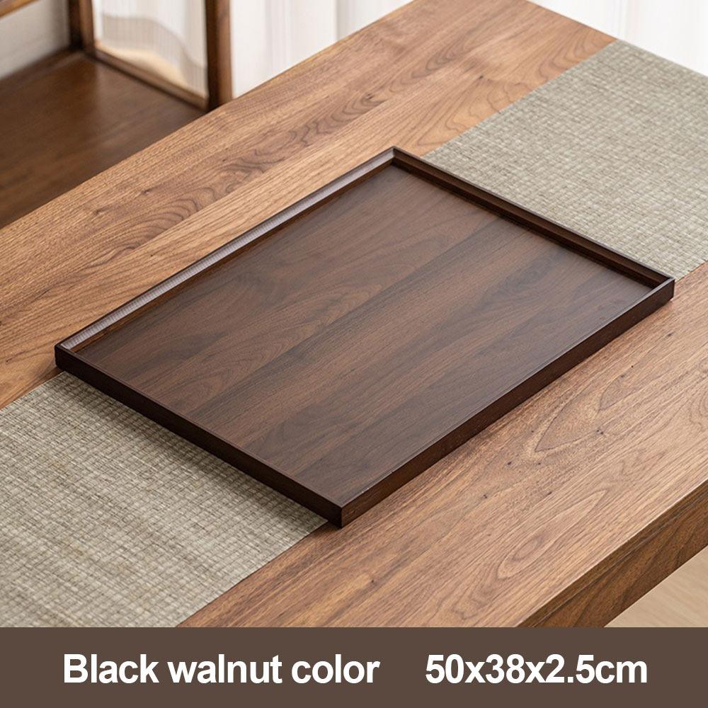Retro Style Food Storage Trays Natural Bamboo Dessert Pallet Decorate Tray Wooden Tray  Bathroom