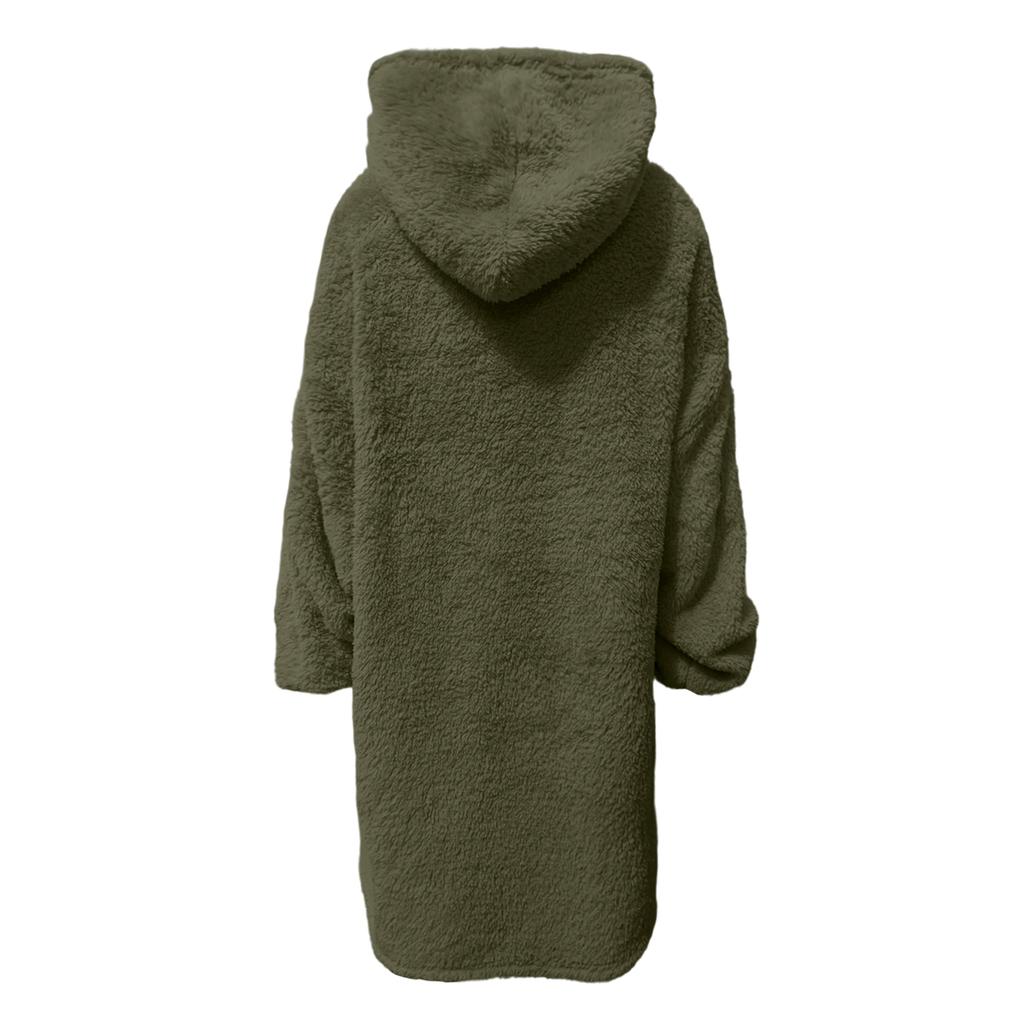 Women's Loose Thickened Double-Faced Fleece Hoodie Home Clothes Top