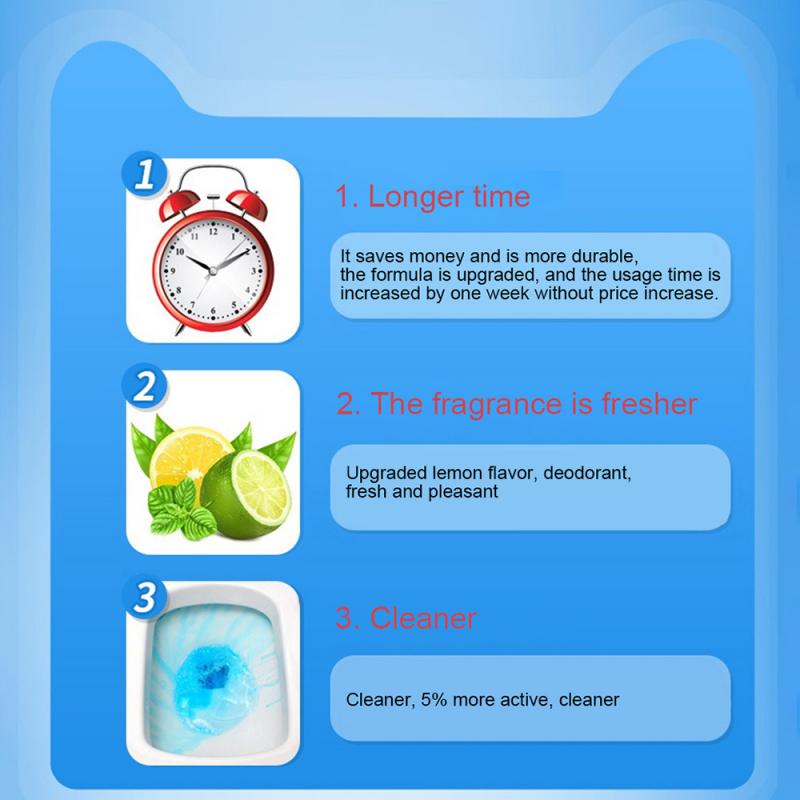 1/3/5/10pcs Toilet Cleaner Blue Bubble Harmless And Safe Toilet Cleaner Urine Deodorization And Fragrant Household Accessories