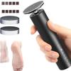 Electric Foot File Rechargeable Callus Remover With Adjustable Speed And 20 Grinding Heads For Athome Pedicure