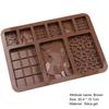 Chocolate Mold Food Grade Easy Release Silicone Candy Gummy Waffle Mold for Kitchen