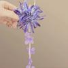 Purple Lycoris Tassel Claw Clip: Elegant Spring/Summer Hair Accessory.
