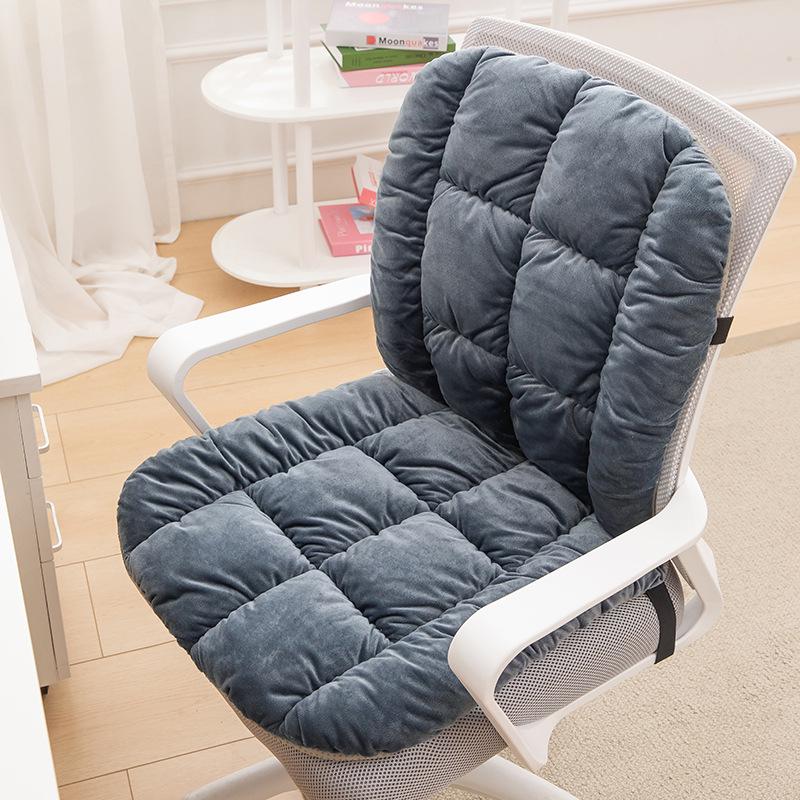 Heated Seat Cushion with Backrest and Lumbar Support for Office Chairs
