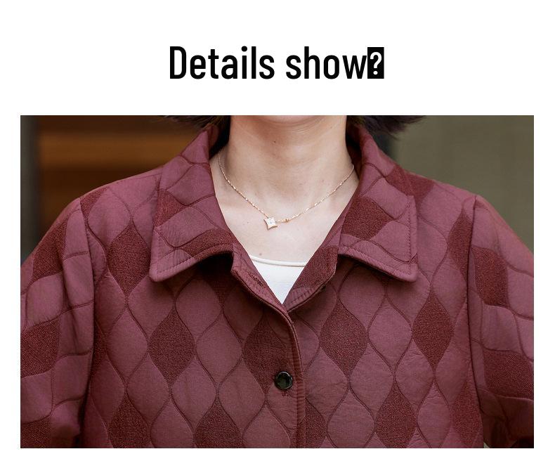 Autumn-Lapel Casual Jacket: Age-Reducing Fashion for Middle-aged and Elderly Women