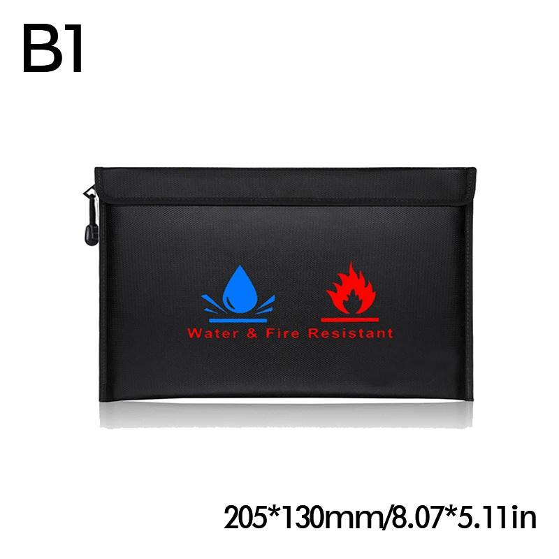 Fireproof Document Bag,High-temperature Resistant, Made of Silicone-coated Fiberglass, Flame-retardant Storage Bag