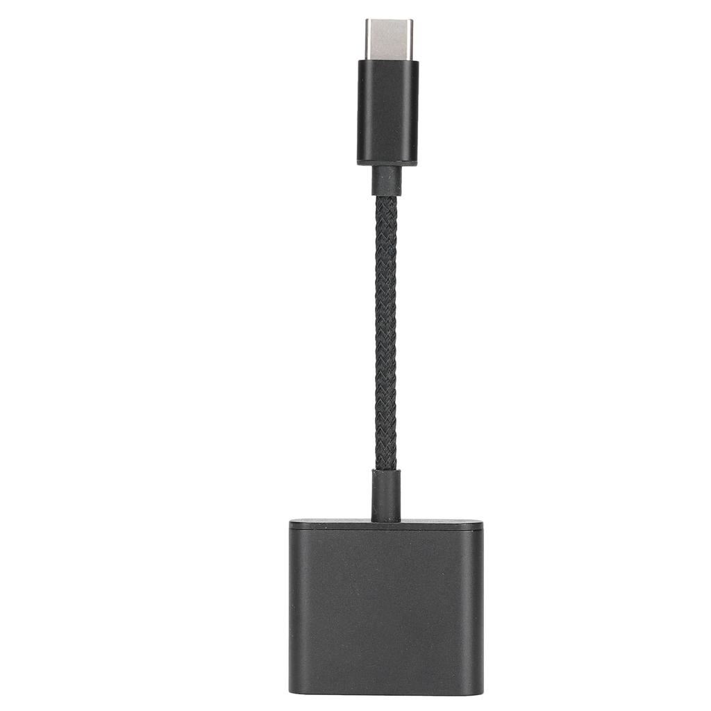 2 i 1 Type C til Type C o Adapter Type C til AUX-kontakt med USB C PD 60W Hurtigladeadapter