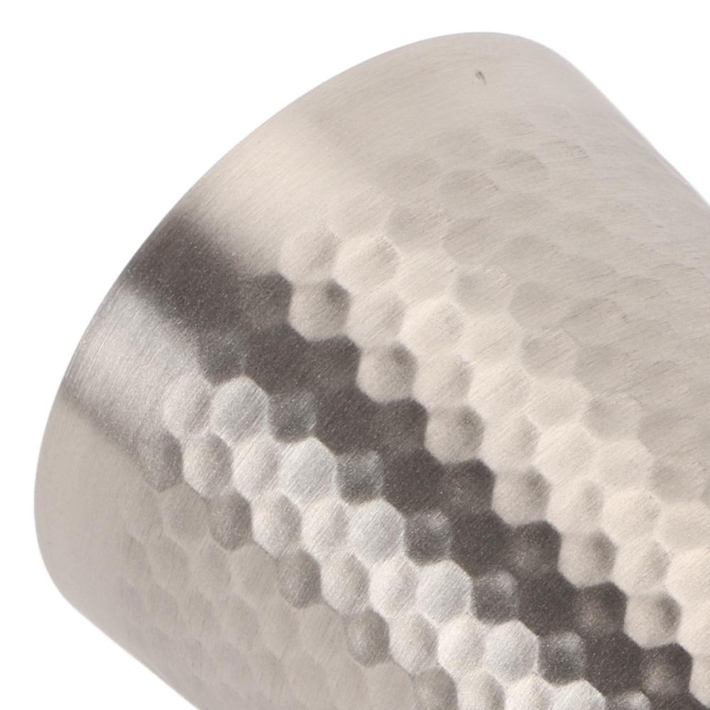 2pcs 350ml Stainless Steel Cup Hammer Stackable Camping Cup Reusable Water Cup Restaurant Use