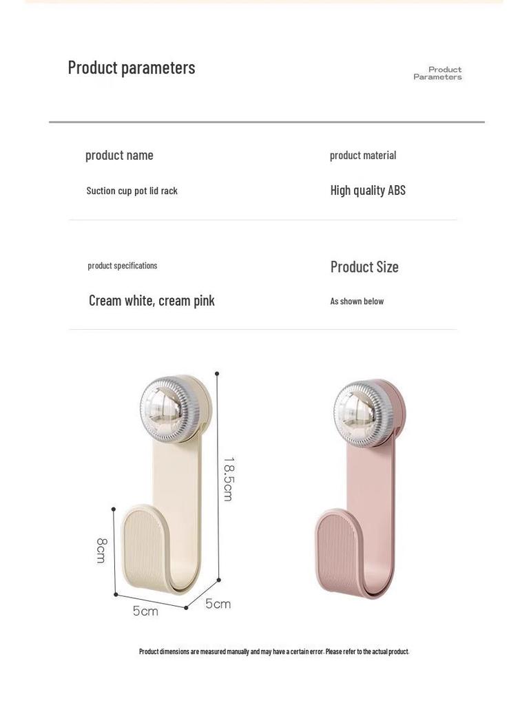 Nástěnný otočný organizér na poklice s přísavkou, kuchyňský úložný regál bez vrtání pro zavěšení a krájecích desek.