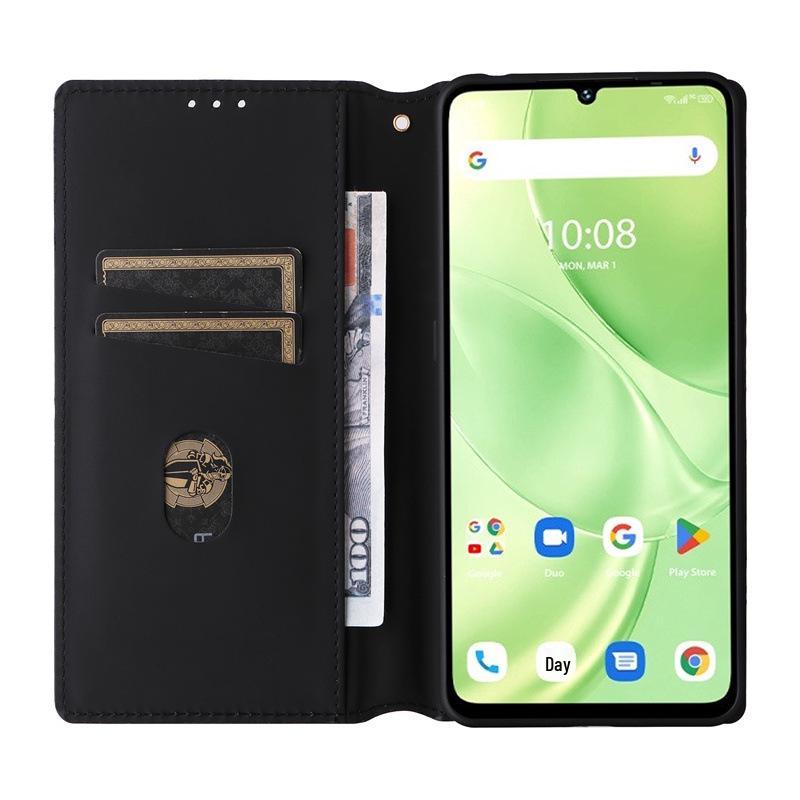 Kompatibilní s Umidigi G9 5G: Kožené pouzdro na telefon Youmi G9 s přihrádkou na karty, stereo texturou a magnetickým výklopným krytem