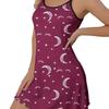 Spring/Summer Cute Heart Print Camisole Nightgown Pajamas Set