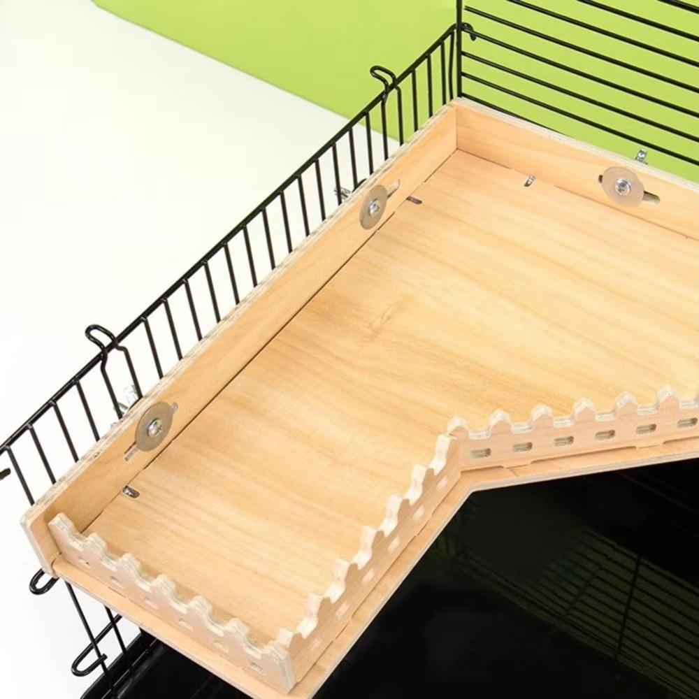 Wooden Hamster Climbing Platform Anti-Bite Pet Stand Toy Wooden Hamster Platform Guinea Pig