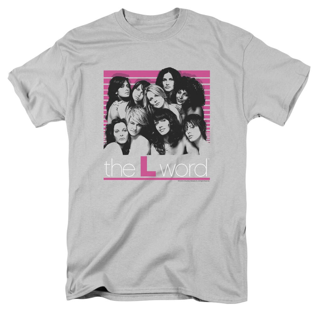 

26 The L Word Cast Logo T Shirt Mens Licensed Classic TV Show Silver Unisex T-Shirt XXL