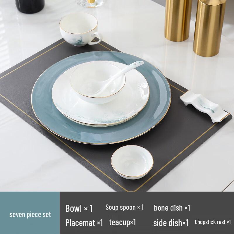 Sweet Elegant Bone China 7-Piece Dinnerware Set