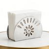 Napkin Holder for Tabletop Modern Upright Hollow Napkin Dispenser Stand for Kitchen Dining Cocktail Picnic Bar