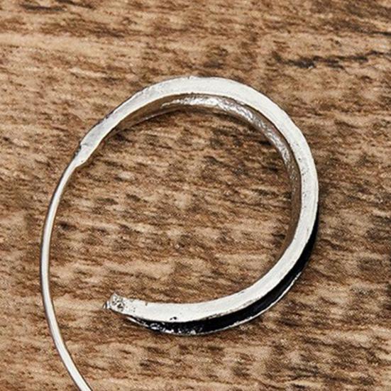 1 Paio Orecchini a Cerchio da Donna Forma a Cerchio Grande Design Sottile Lega Stile Vintage Facili da Indossare Orecchini Pendenti Gioielli per Orecchie da Donna