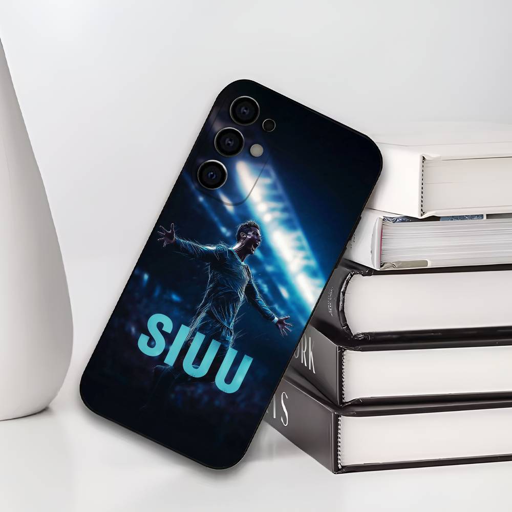 

Soft Black R-Ronaldo Football Phone Case for Samsung S25/S24/S21/S22/S23/S30/Ultra/S20/Plus/Fe/Lite - Protective Cover Samsung S24Plus
